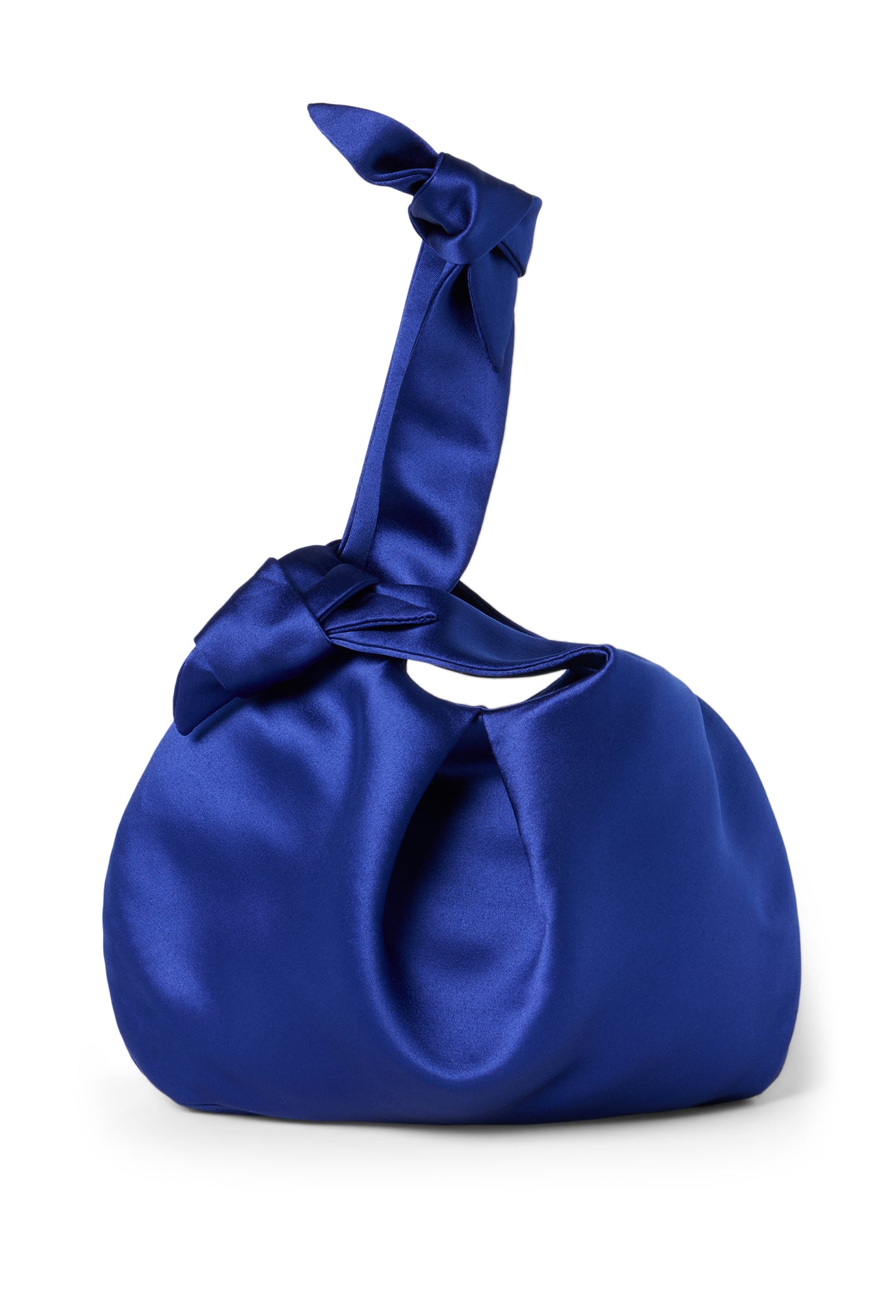 Swan Convertible Satin Wristlet | Sapphire